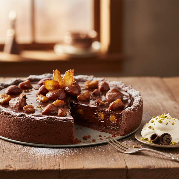 Decadent Chocolate Chestnut Delight Pie recipe