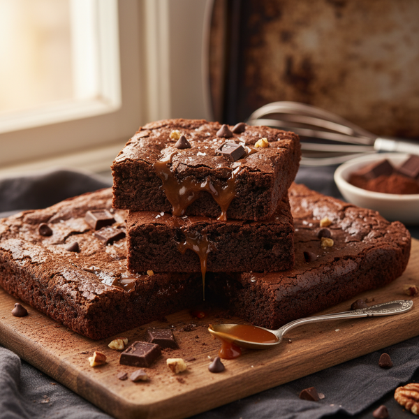 Decadent Chocolate Chewy Brownies recipe