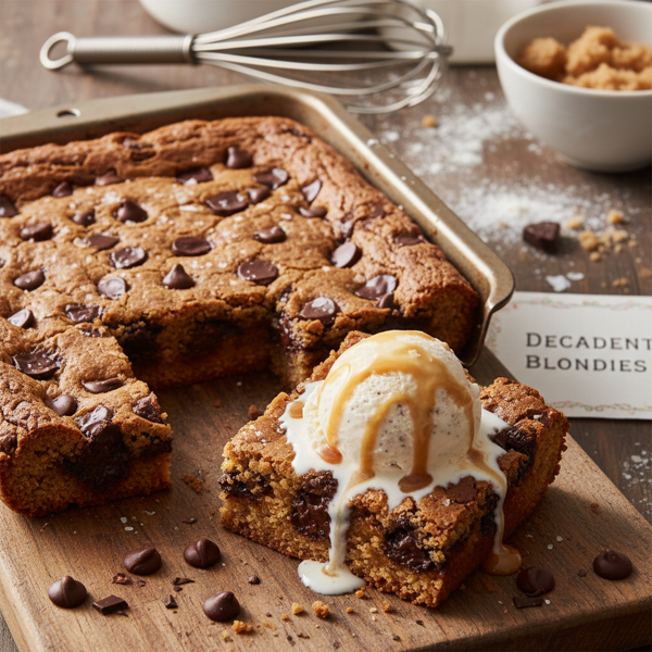 Decadent Chocolate Chip Blondies recipe