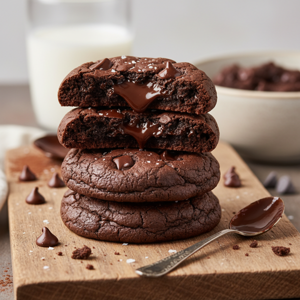 Decadent Chocolate Chip Brownie Cookies recipe