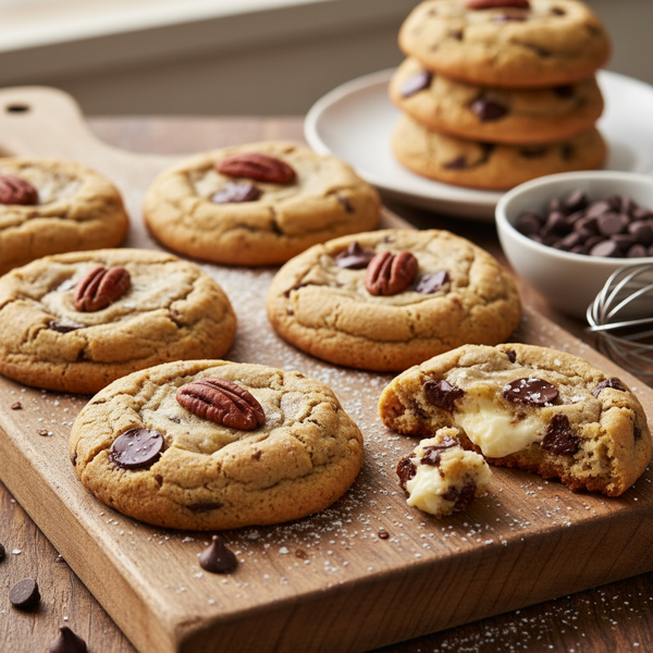 Decadent Chocolate Chip Cheesecake Cookies recipe