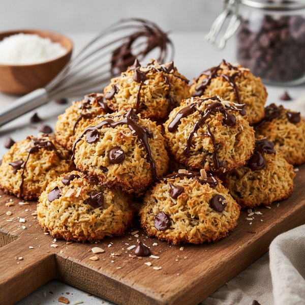 Decadent Chocolate Chip Coconut Macaroons recipe