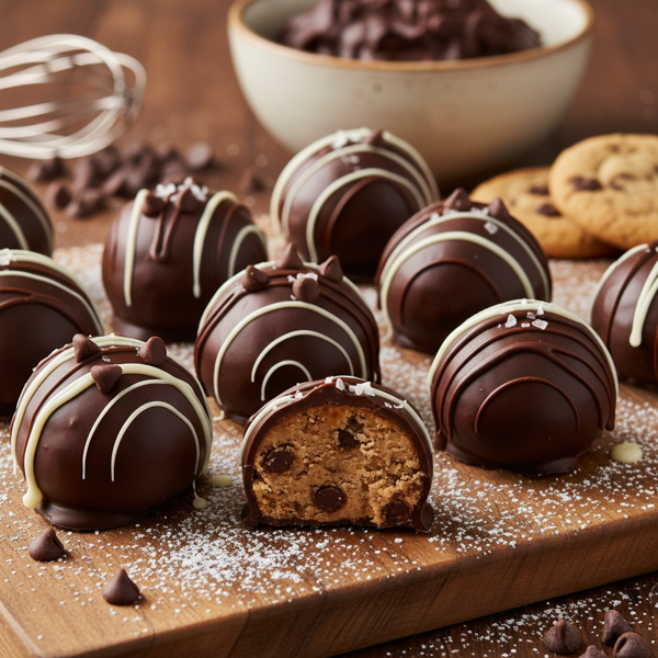 Decadent Chocolate Chip Cookie Dough Truffles recipe