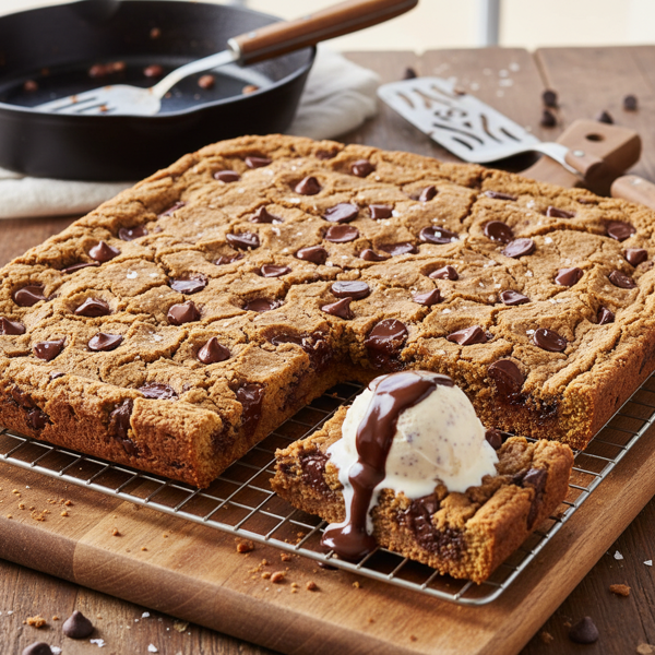 Decadent Chocolate Chip Cookie Slab Pie recipe