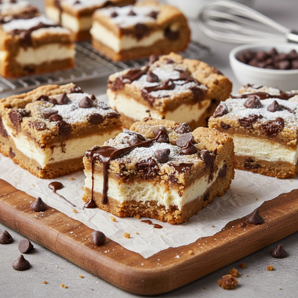 Decadent Chocolate Chip Cream Cheese Bars recipe