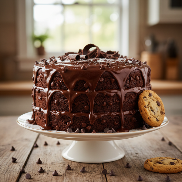 Decadent Chocolate Chip Delight Cake recipe