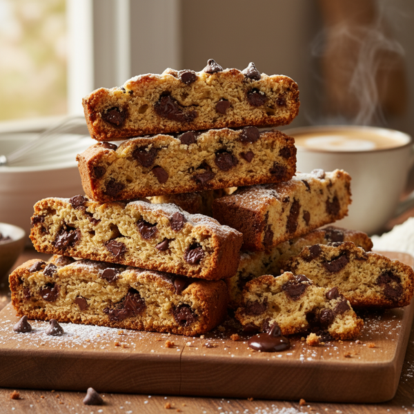 Decadent Chocolate Chip Mandel Bread recipe