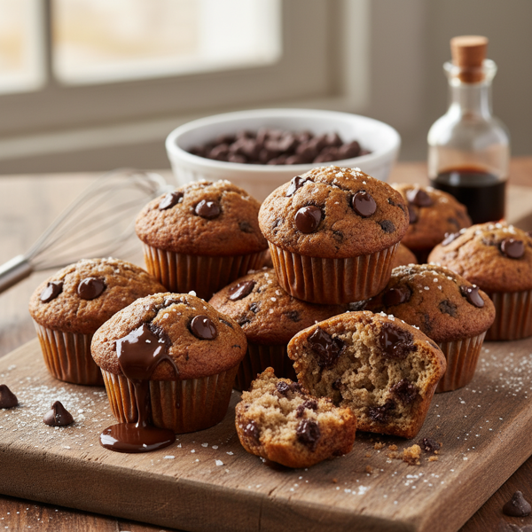 Decadent Chocolate Chip Mini Muffins recipe