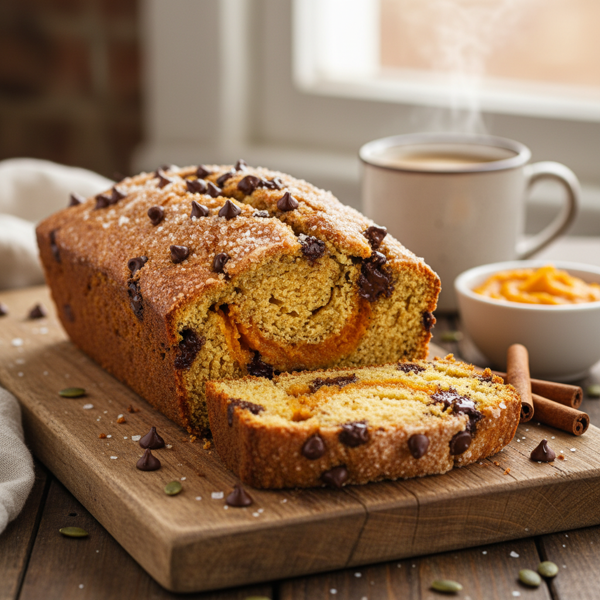 Decadent Chocolate Chip Pumpkin Loaf recipe