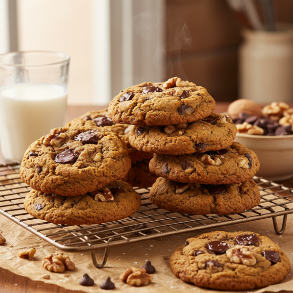 Decadent Chocolate Chip Walnut Cookies recipe