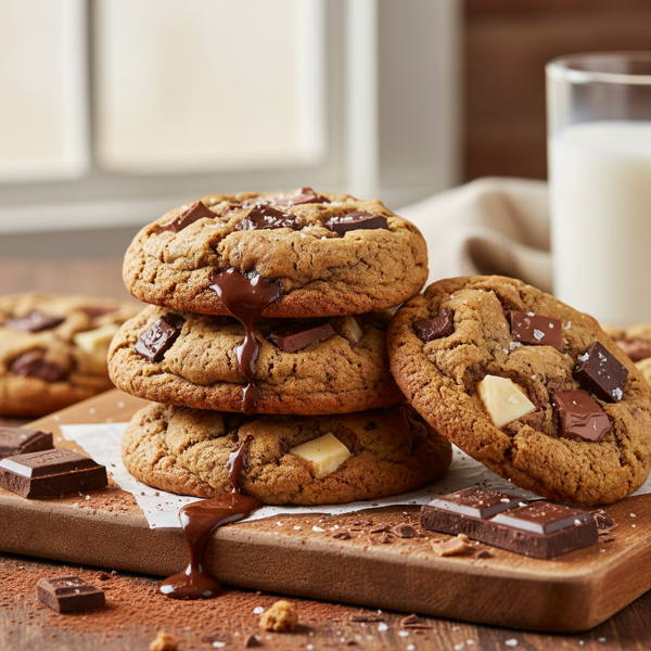 Decadent Chocolate Chunk Cookies recipe