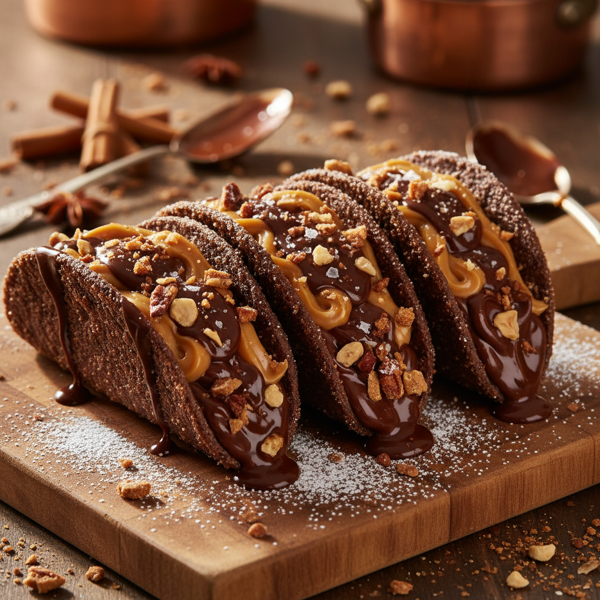 Decadent Chocolate Cinnamon Crunch Tacos recipe