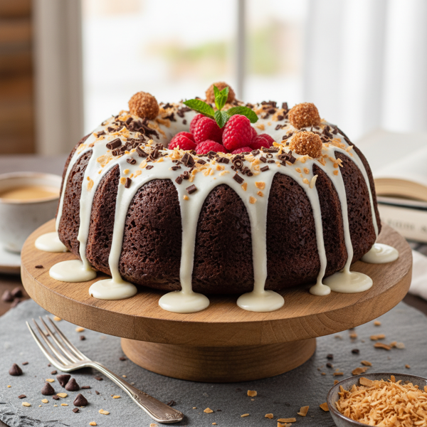 Decadent Chocolate Coconut Bliss Bundt Cake recipe