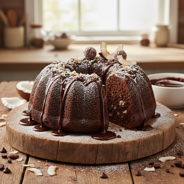 Decadent Chocolate Coconut Bundt Cake recipe
