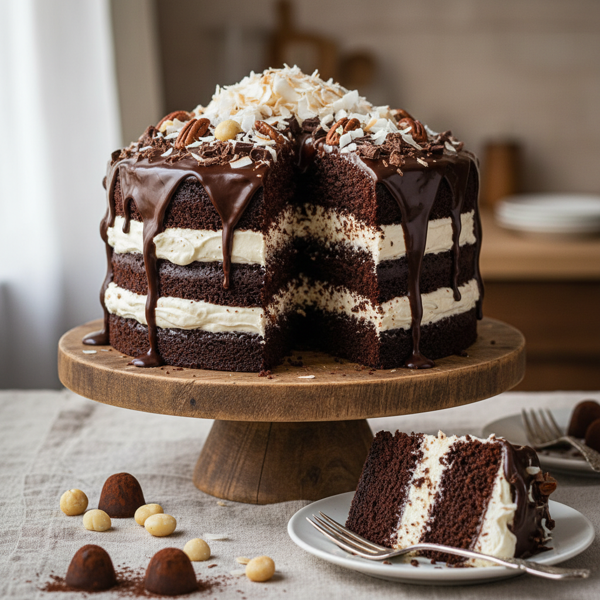 Decadent Chocolate Coconut Indulgence Cake recipe