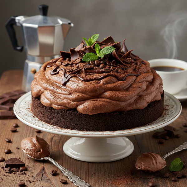 Decadent Chocolate Coffee Chiffon Pie recipe