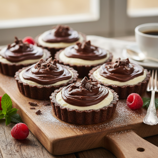 Decadent Chocolate Cream Cheese Tarts recipe