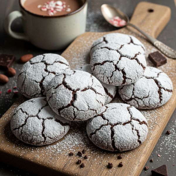 Decadent Chocolate Crinkle Cookies recipe