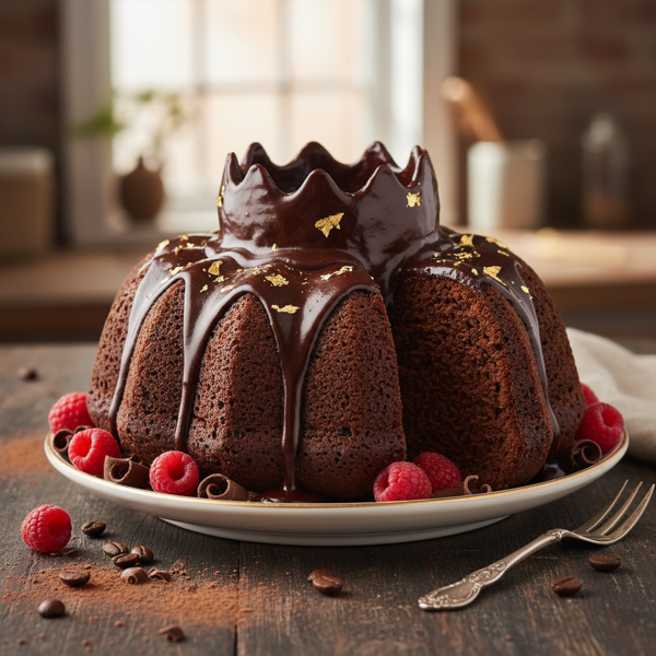 Decadent Chocolate Crown Pound Cake recipe