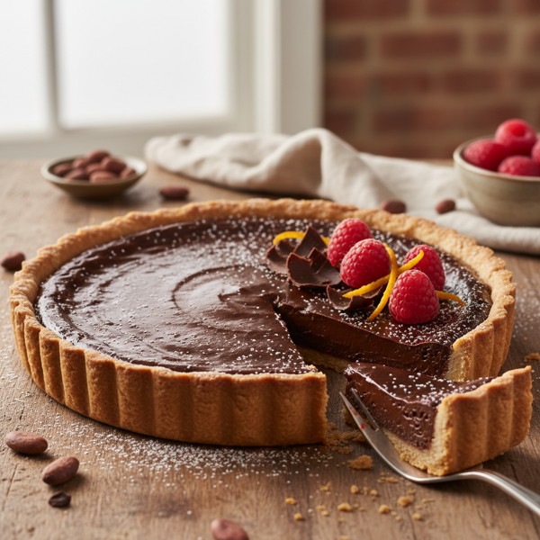 Decadent Chocolate Custard Tart recipe