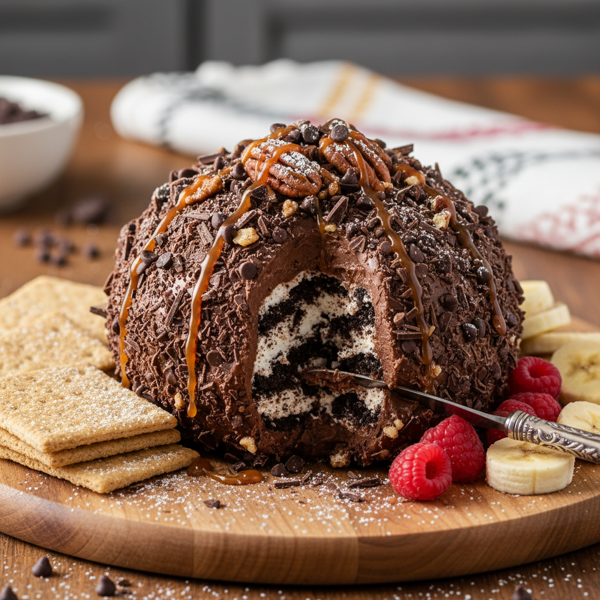 Decadent Chocolate Dessert Cheese Ball recipe