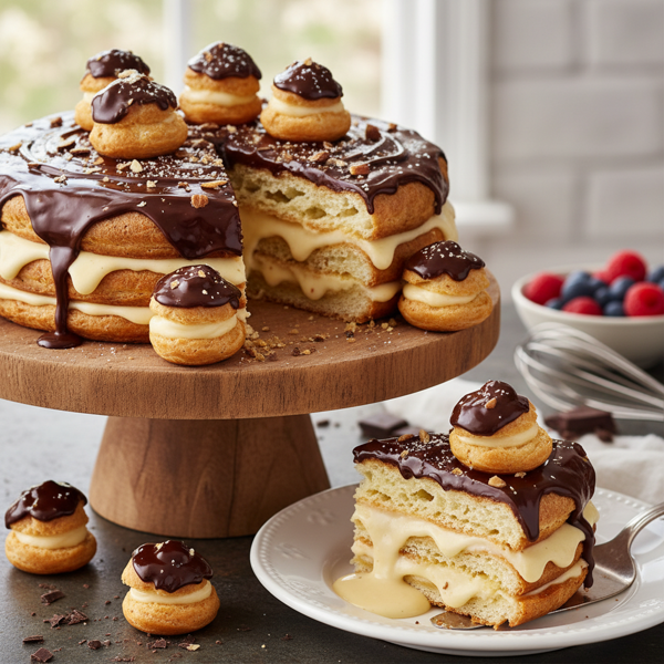 Decadent Chocolate Eclair Layered Pie recipe