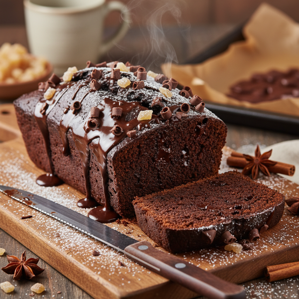 Decadent Chocolate Gingerbread Loaf recipe