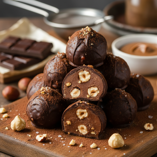 Decadent Chocolate Hazelnut Truffles recipe