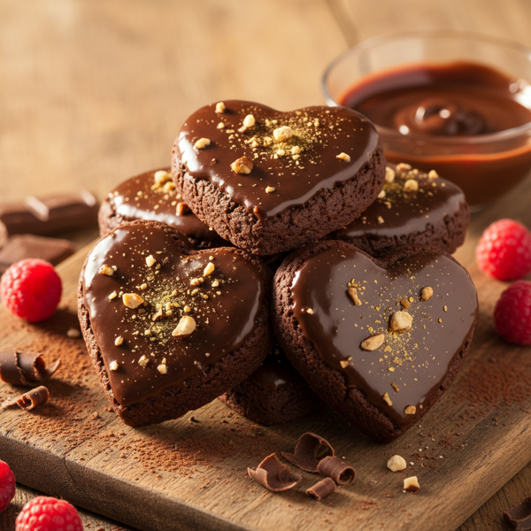 Decadent Chocolate Heart Cookies recipe