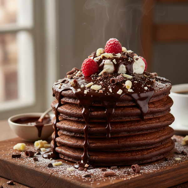 Decadent Chocolate Lover's Pancakes recipe