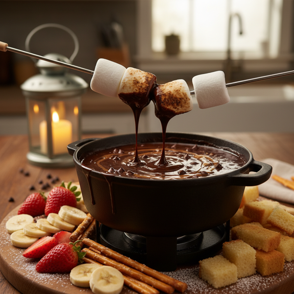 Decadent Chocolate Mallow Fondue Delight recipe