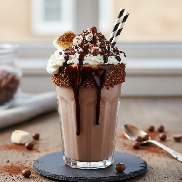 Decadent Chocolate Malt Shake recipe