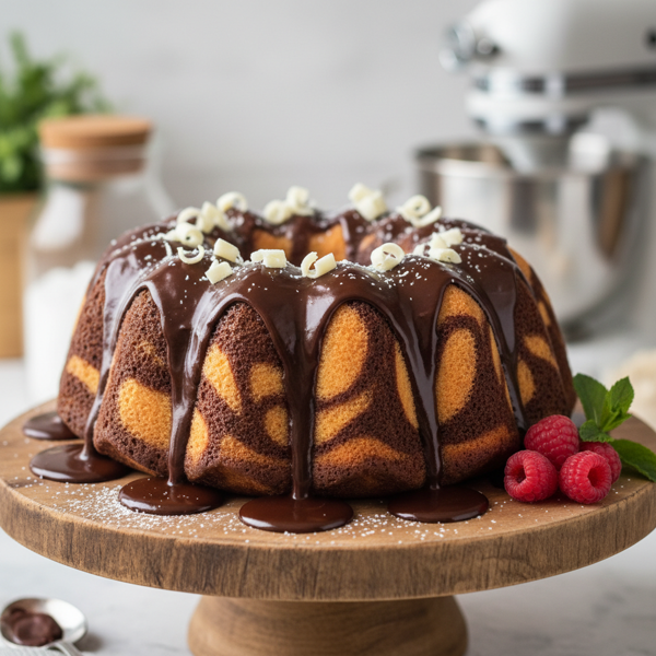 Decadent Chocolate Marble Bundt Cake recipe