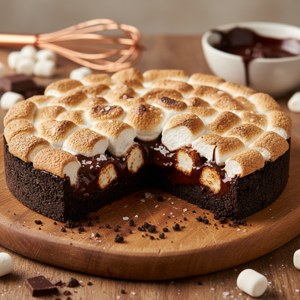 Decadent Chocolate Marshmallow Bar Pie recipe