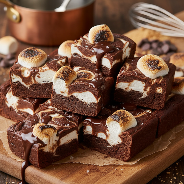 Decadent Chocolate Marshmallow Swirl Fudge recipe