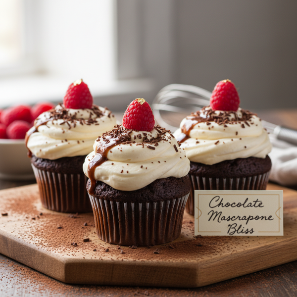 Decadent Chocolate Mascarpone Bliss Cupcakes recipe