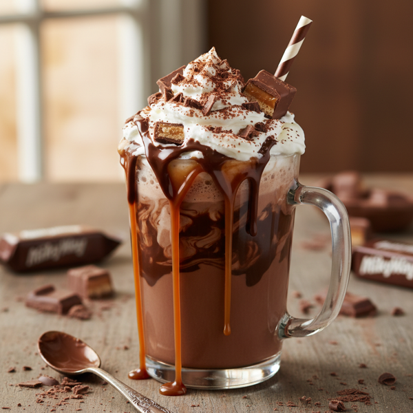 Decadent Chocolate Milky Way Drink recipe