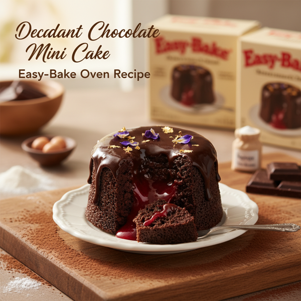 Decadent Chocolate Mini Cake for Easy-Bake Ovens recipe