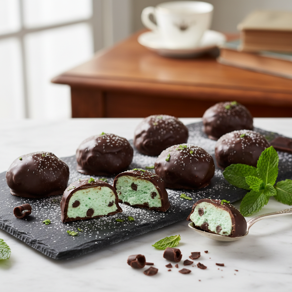 Decadent Chocolate Mint Meltaways recipe