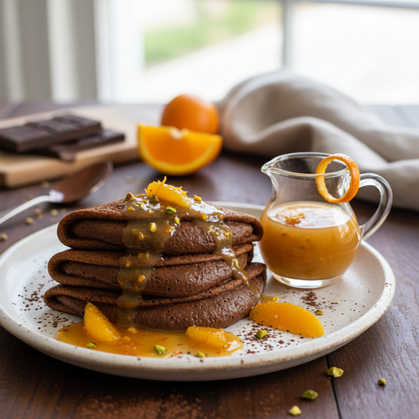 Decadent Chocolate Mousse Crepes with Citrus Grand Marnier Sauce recipe