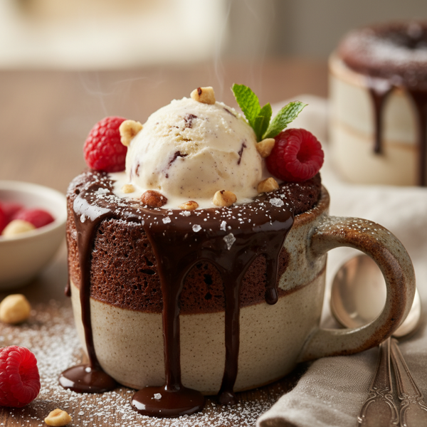 Decadent Chocolate Mug Pudding recipe