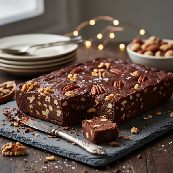 Decadent Chocolate Nut Fudge recipe