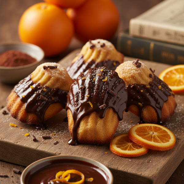 Decadent Chocolate Orange Madeleines recipe