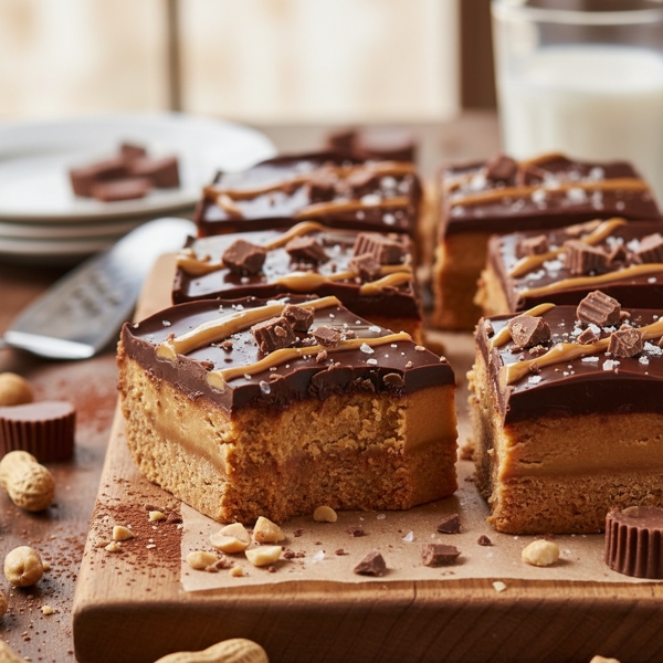 Decadent Chocolate Peanut Butter Bars recipe