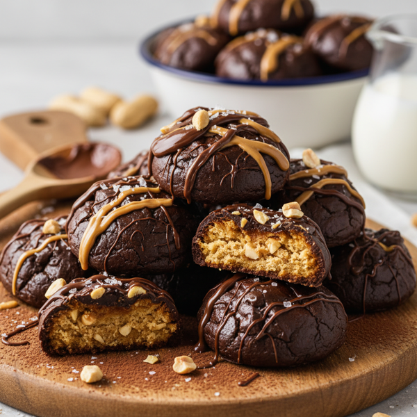 Decadent Chocolate Peanut Butter Chewies recipe