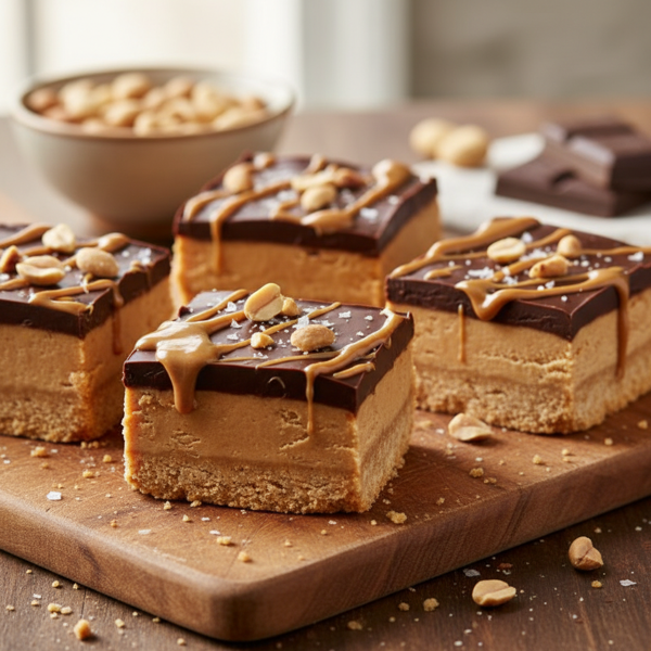 Decadent Chocolate Peanut Butter Dream Bars recipe