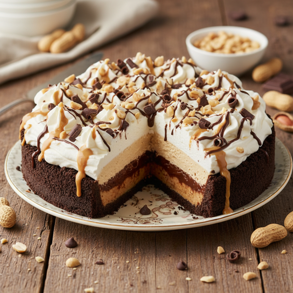 Decadent Chocolate Peanut Butter Dream Pie recipe