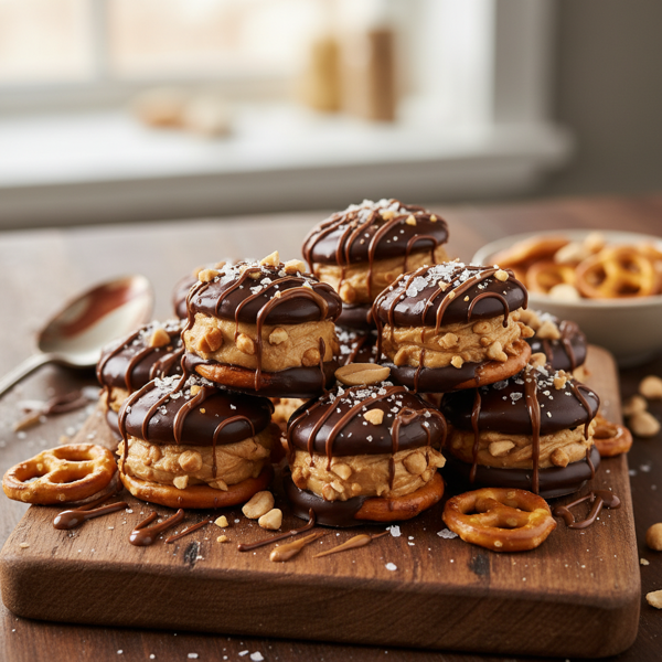 Decadent Chocolate Peanut Butter Pretzel Bites recipe