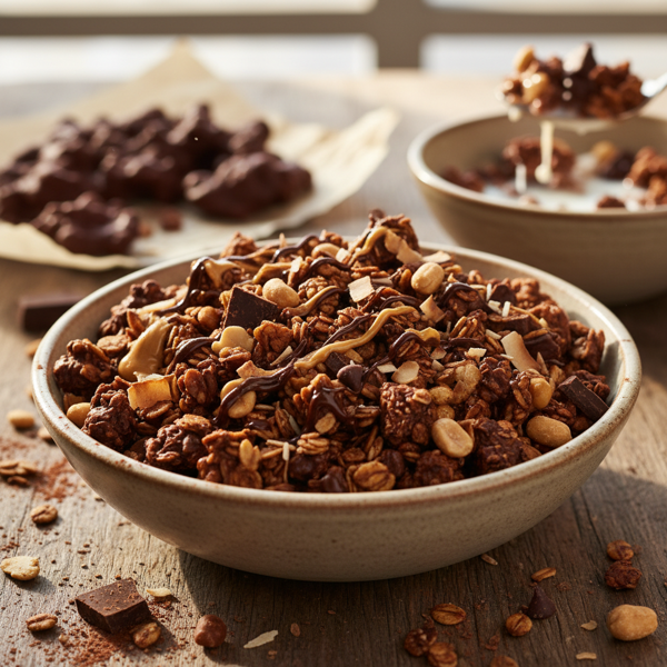 Decadent Chocolate Peanut Crunch Granola recipe
