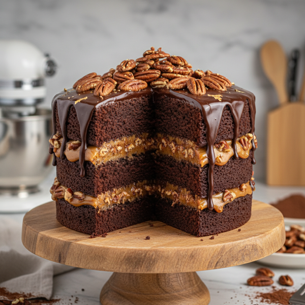 Decadent Chocolate Pecan Layers recipe